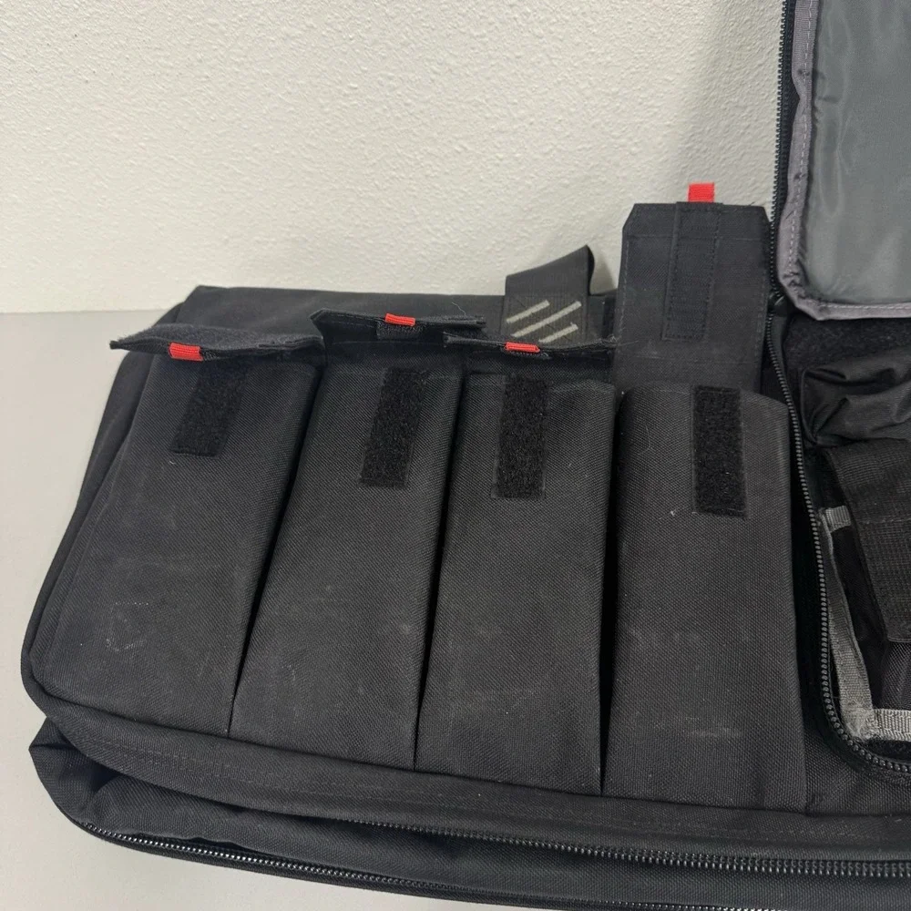 GPS Tactical Case with External Handgun Case Black 35 in.